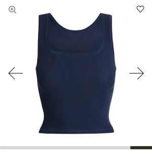 SKIMS limited edition purplish blue tank